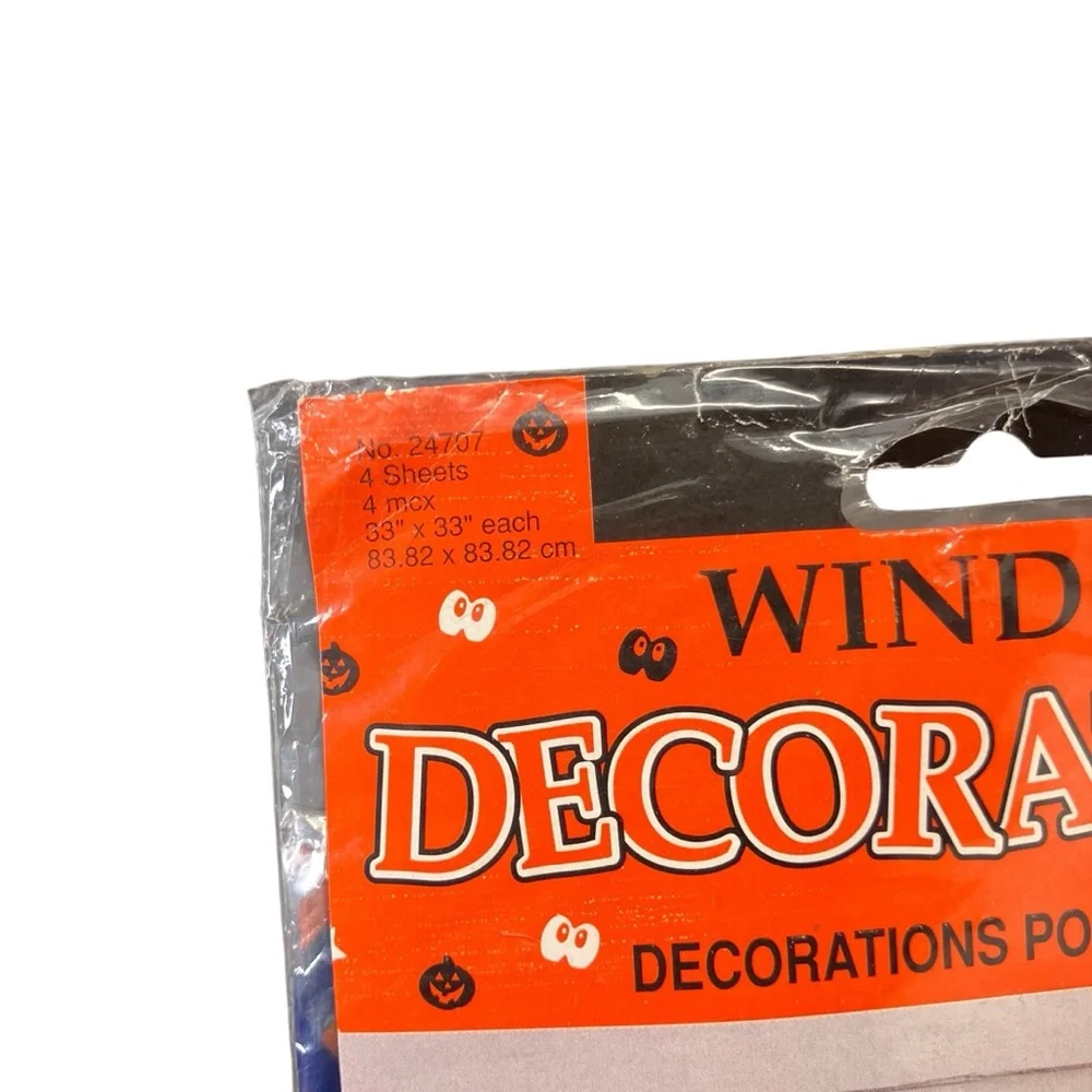 Vintage‎ 90s Y2K Amscan Haunted House Window Cover Halloween 33